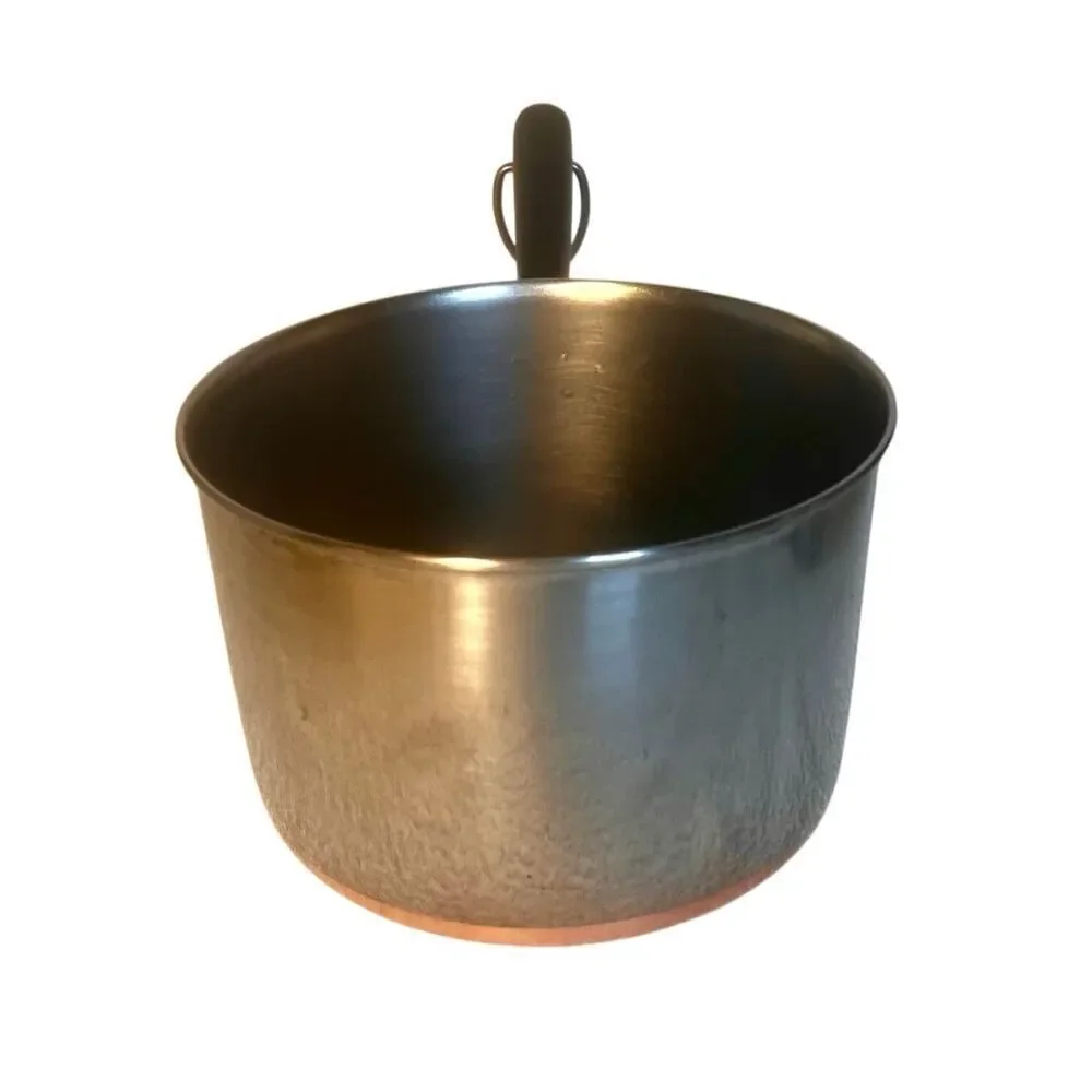 Vintage Revere Ware Stainless Steel Sauce Pan 1.5 Qt Copper Bottom USA